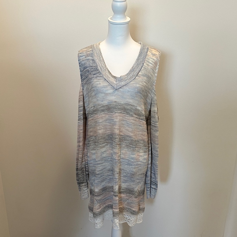Knox Rose Sweater with Crochet Hem
